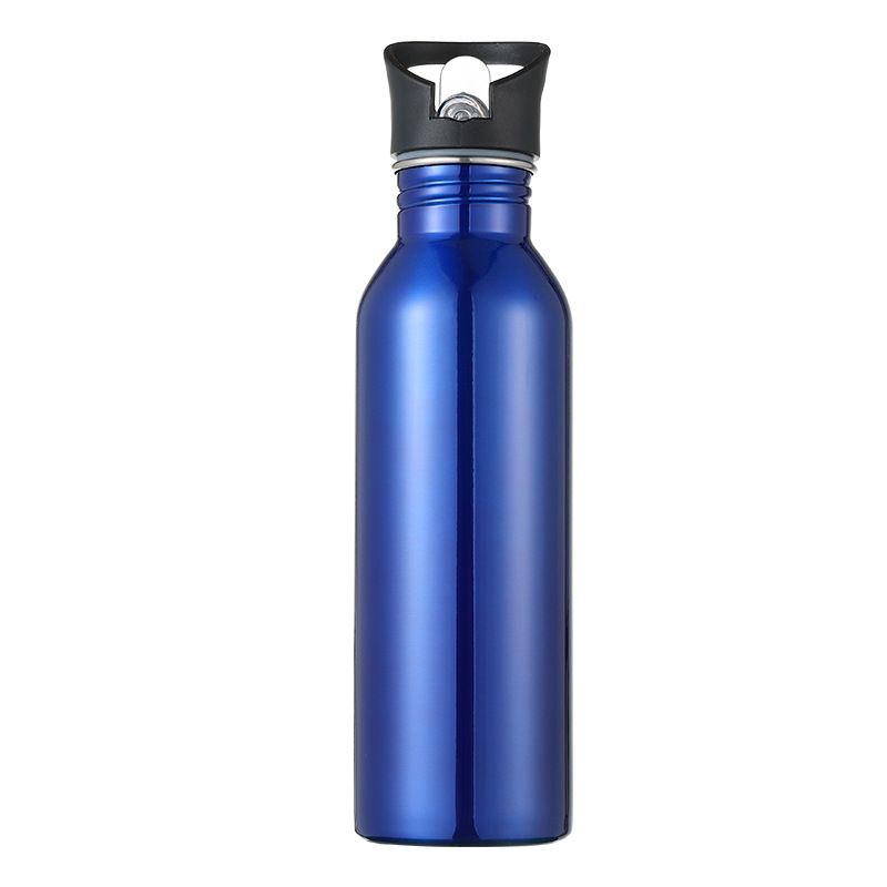 Wholesale single wall stainless steel sport water bottle with hanging buckle 500ml ~ 1000ml Steel