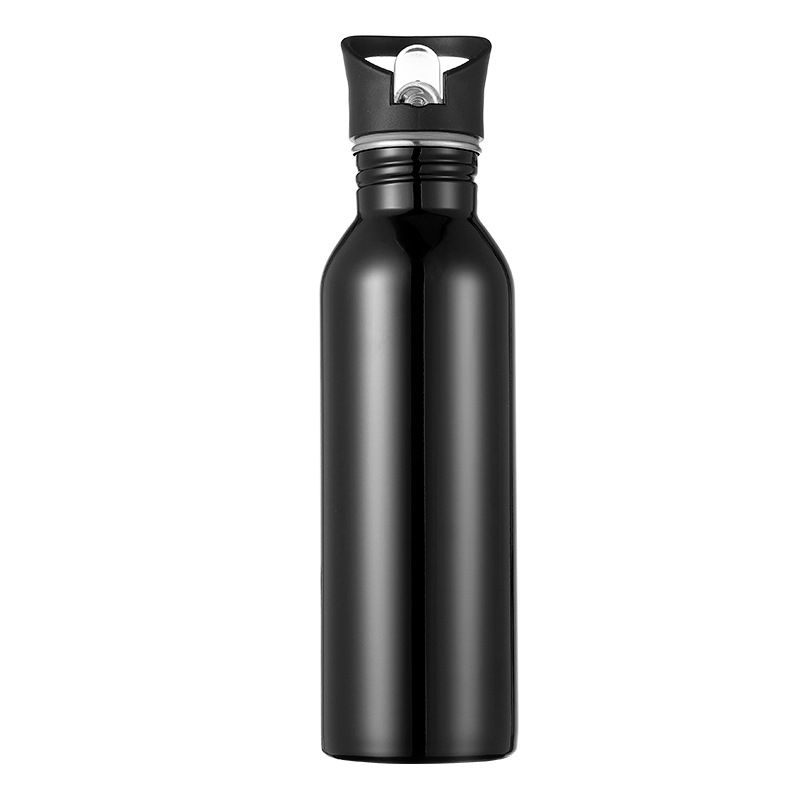 Wholesale single wall stainless steel sport water bottle with hanging buckle 500ml ~ 1000ml Steel