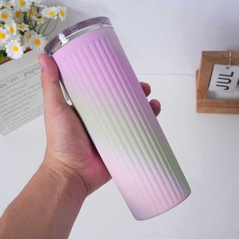 Acier inoxydable (18 / 8pro) 2024 Nouveau style arc-en-ciel couleur large 500 ml ~ 1000 ml de pluie