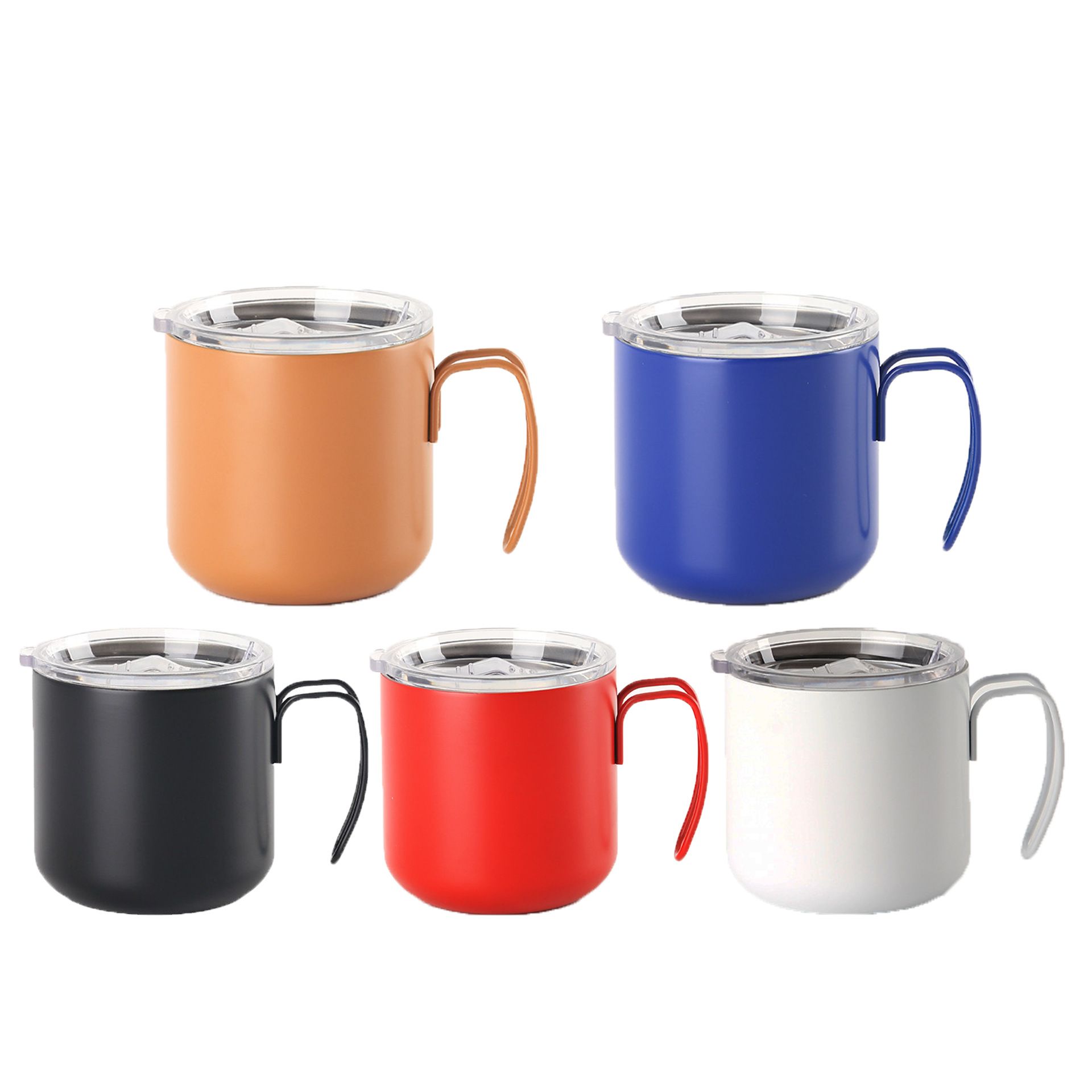 Stainless Steel (18/8Pro) 350ml backpack hiking travel coffee mug Wide