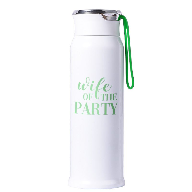 Acciaio inossidabile (18/8Pro) Evento di promozione del marketing più popolare Bottiglia d'acqua in acciaio inossidabile largo 250 ml ~ 500 ml bianco