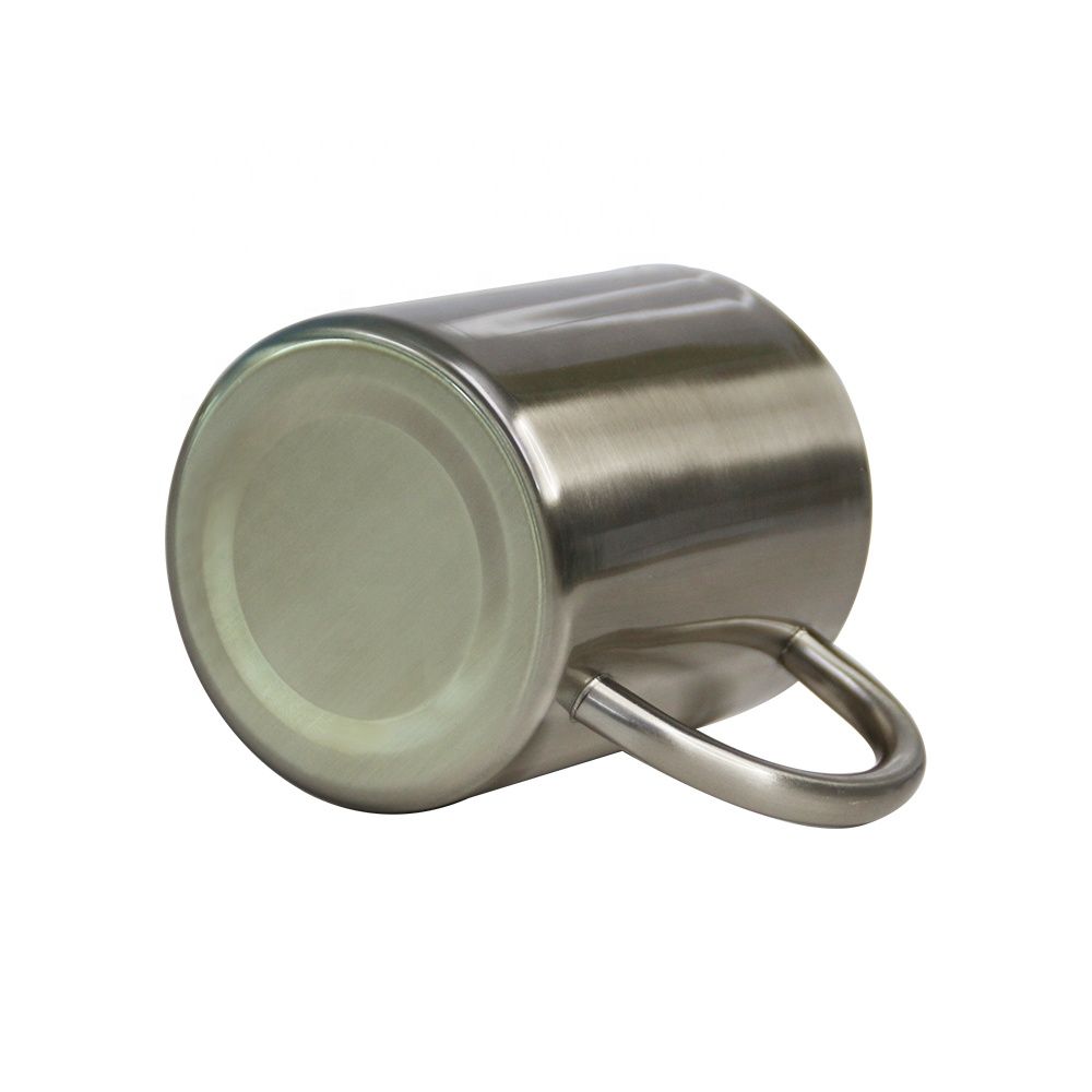 Acier inoxydable (18 / 8pro) Tasses de café en acier inoxydable en acier inoxydable avec poignée large 250 ml ~ 500 ml de fabrication personnalisée 3.jpg
