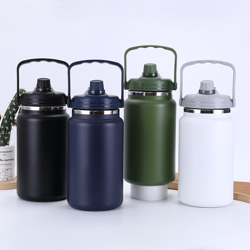Acciaio inossidabile (18/8Pro) 2024 Nuovo arrivo 4000ml Sports di oversize Oversize Bottle SS304 Wide 2000ml e sopra l'oliva