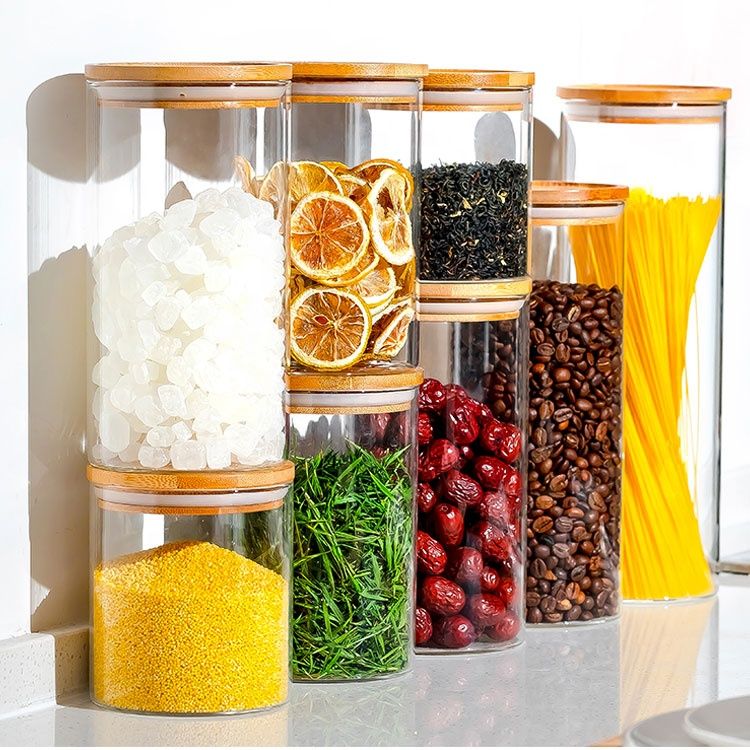 Verdure generi alimentari in vetro in vetro a prova di umidità. 4.jpg