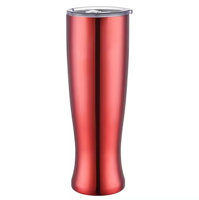 Edelstahl (18/8pro) 2024 neuer Eisbier Tumbler für die Hotelbar breit 250 ml ~ 500 ml Karnation