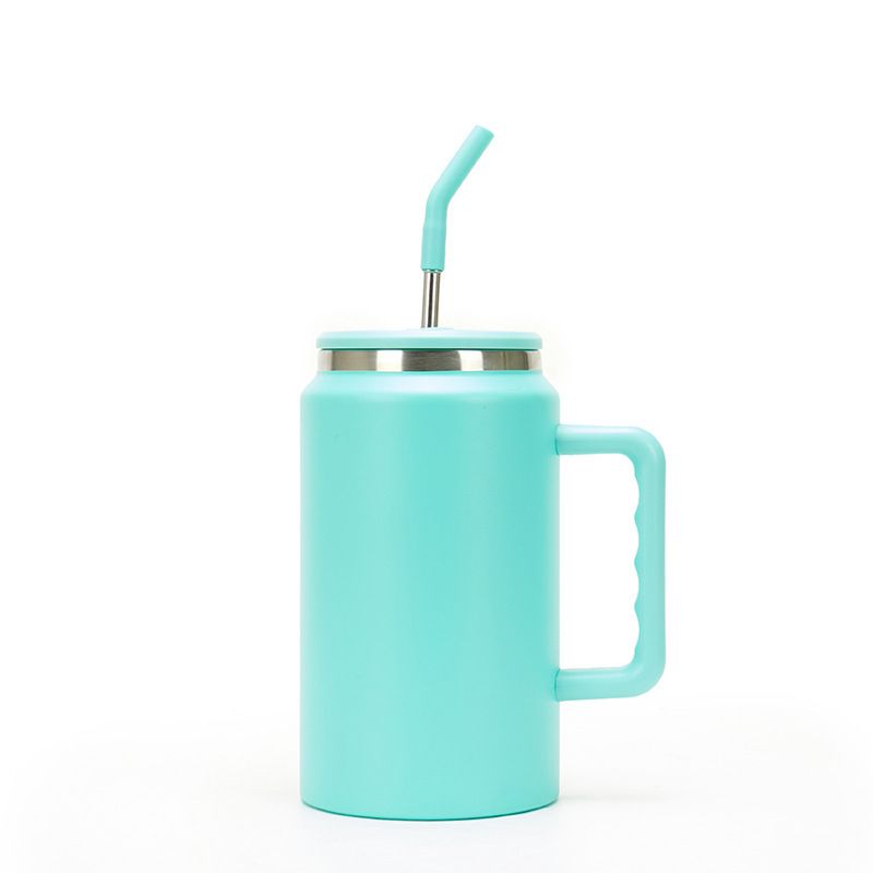 Stainless Steel (18/8Pro) 50oz stainless steel water tumbler mug outdoor with straw Wide
