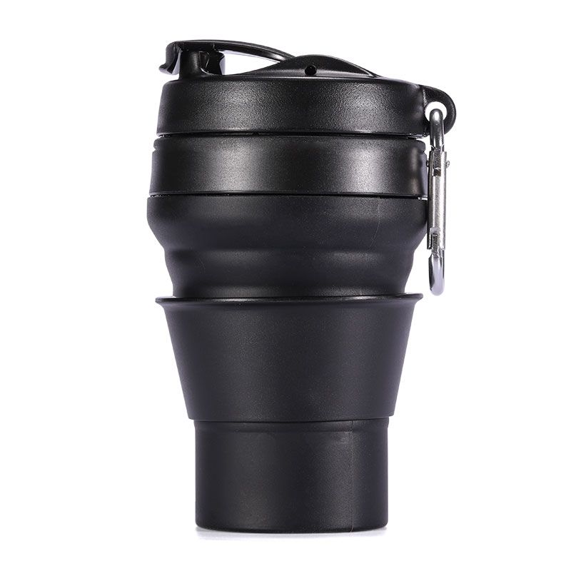 Collapsible/Fordable Portable BPA Free Leak Proof Silicone Tumbler Travel Coffee Mug With Pop Up Straw Spout Lid 250ml ~500ml White 4.jpg