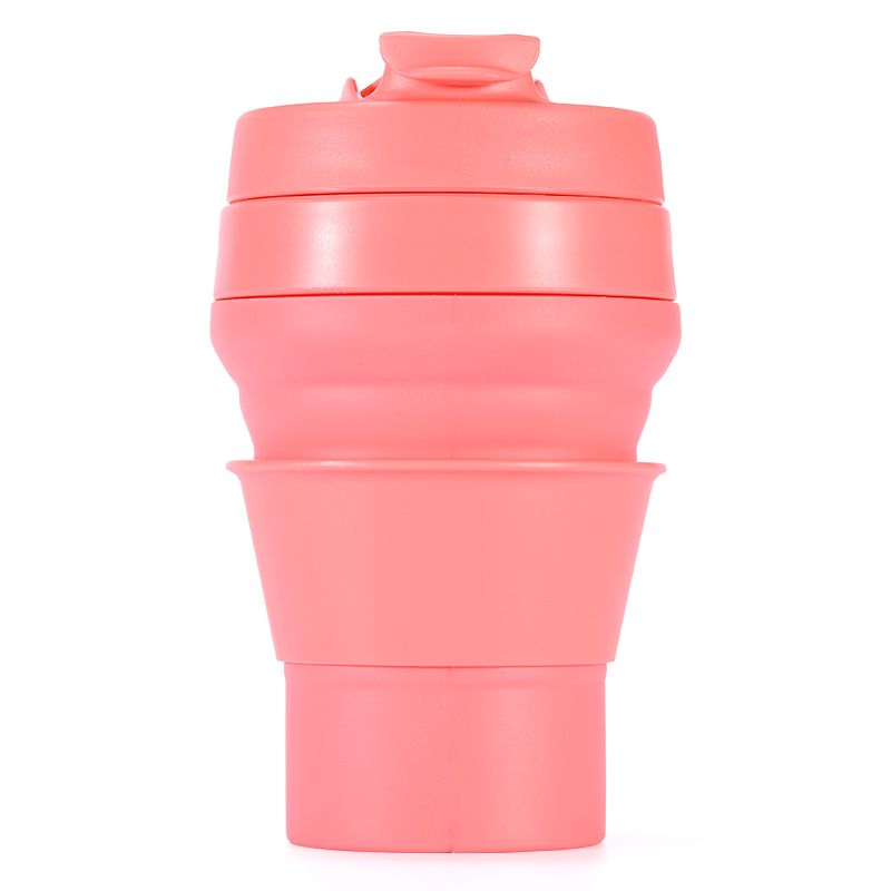 Collapsible/Fordable Portable BPA Free Leak Proof Silicone Tumbler Travel Coffee Mug With Pop Up Straw Spout Lid 250ml ~500ml White 5.jpg
