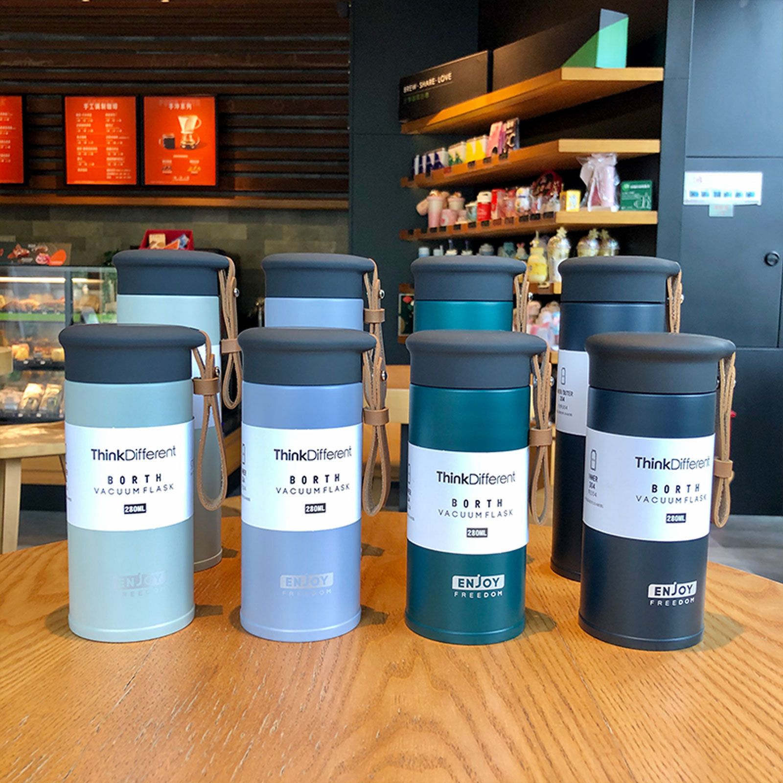 Stainless Steel (18/8Pro) THERMALOCK Vacuum Insulated Stainless Steel Water Bottle Wide 250ml ~500ml Custom-make 6.jpg
