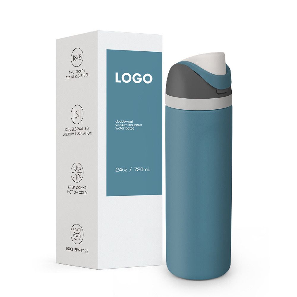Wholesale double wall 304 stainless steel insualted water bottle with strip for sport,fitness