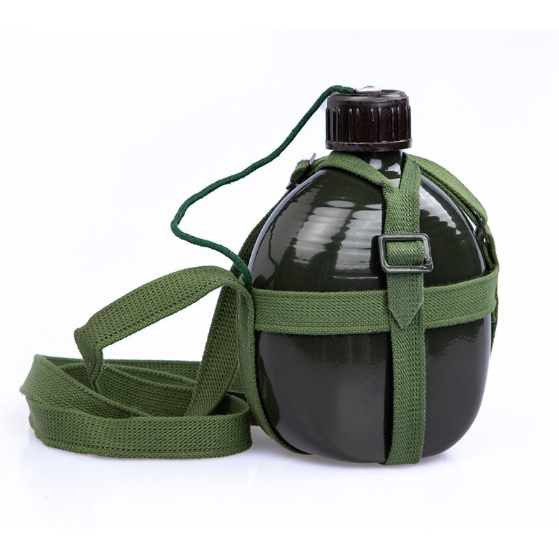 Camouflage militaire en aluminium Grande capacité Outdooor Foldage d'eau Sport Bouche étroite de 1000 ml ~ 2000 ml de vert Camouflage militaire en aluminium Grande capacité Outdooor Foldage d'eau Sport Bouche étroite de 1000 ml ~ 2000 ml de vert