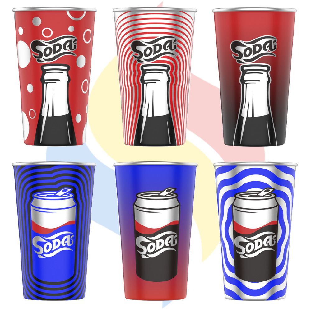 Tasse à bière en aluminium à couleur changeante de qualité alimentaire, personnalisée, 250ml ~ 500ml, acier