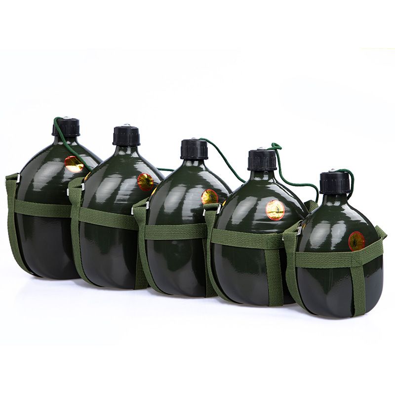 Camouflage militaire en aluminium Grande capacité Outdooor Foldage d'eau Sport Bouche étroite de 1000 ml ~ 2000 ml de vert Camouflage militaire en aluminium Grande capacité Outdooor Foldage d'eau Sport Bouche étroite de 1000 ml ~ 2000 ml de vert