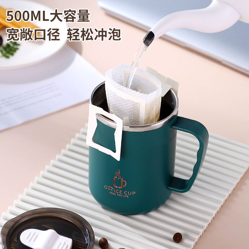 Stainless Steel (18/8Pro) Double wall vaccum insulated Anti scalding coffee mug cup Wide
