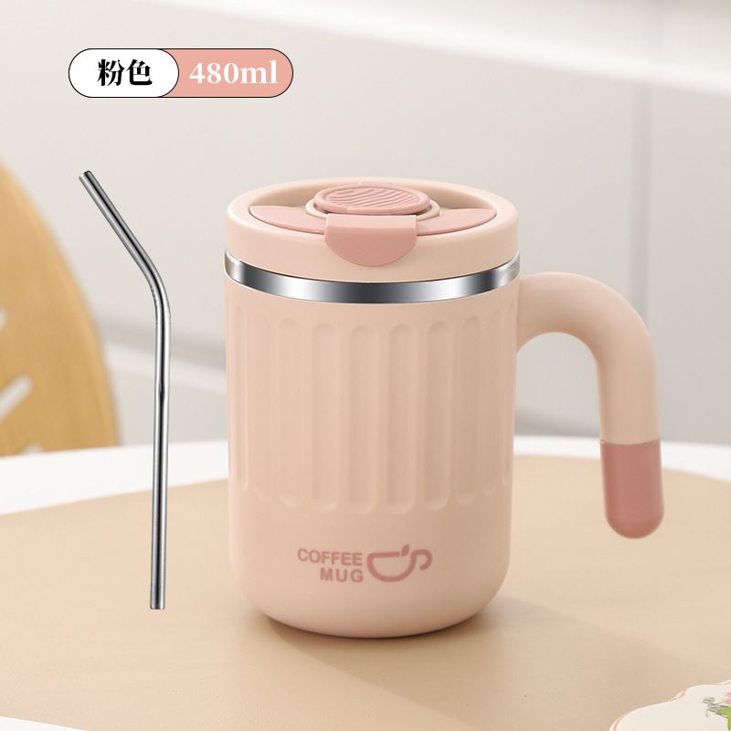 Stainless Steel (18/8Pro) Double layer insulation leakproof coffee mug Wide
