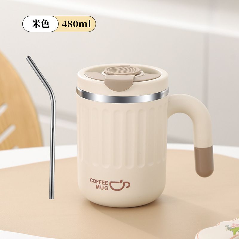 Stainless Steel (18/8Pro) Double layer insulation leakproof coffee mug Wide