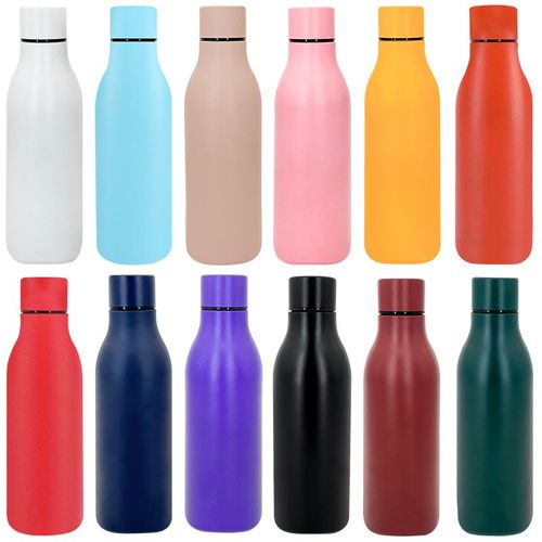 Stainless Steel (18/8Pro) Leak Proof Metal Sports Water Bottle Keeps Drink Hot and Cold 500ml Medium
