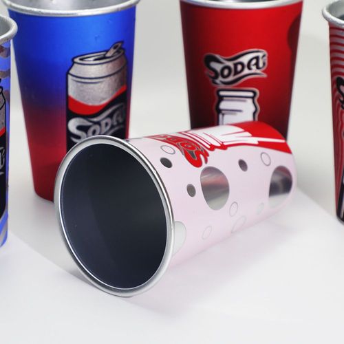 Custom Food grade color changing aluminum beer cup