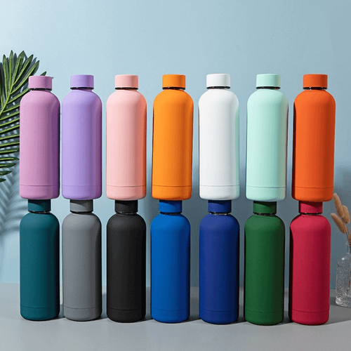 custom personalised wholesale buy insulated double wall Durable eco-friendly stainless steel sus 304 flask water bottle with small narrow mouth and no handle
