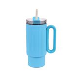Acciaio inossidabile (18/8Pro) Tumbler di frutta retrò da 40 once con paglia larga 1000 ml ~ 2000 ml di garofano