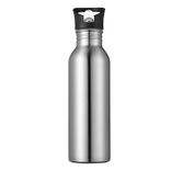 Wholesale single wall stainless steel sport water bottle with hanging buckle 500ml ~ 1000ml Steel