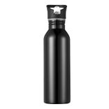 Wholesale single wall stainless steel sport water bottle with hanging buckle 500ml ~ 1000ml Steel