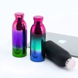 Inciso personalizzato mantiene acciaio inossidabile a vaccino a vaccino a vaccino a vaccino a freddo 304 Piccola bocca stretta con tappo a vite e senza maniglia Bottiglia d'acqua del pallone Termos 250 ml ~ 500 ml Alpino