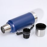 Edelstahl (18/8Pro) 2024 Neuarrand -Water -Stahl -Wasserspeicher Weit 1000 ml ~ 2000 ml Seegras
