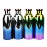 Inciso personalizzato mantiene acciaio inossidabile a vaccino a vaccino a vaccino a vaccino a freddo 304 Piccola bocca stretta con tappo a vite e senza maniglia Bottiglia d'acqua del pallone Termos 250 ml ~ 500 ml Alpino