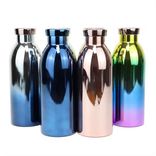 Inciso personalizzato mantiene acciaio inossidabile a vaccino a vaccino a vaccino a vaccino a freddo 304 Piccola bocca stretta con tappo a vite e senza maniglia Bottiglia d'acqua del pallone Termos 250 ml ~ 500 ml Alpino