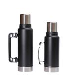 Edelstahl (18/8Pro) 2024 Neuarrand -Water -Stahl -Wasserspeicher Weit 1000 ml ~ 2000 ml Seegras