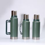 Edelstahl (18/8Pro) 2024 Neuarrand -Water -Stahl -Wasserspeicher Weit 1000 ml ~ 2000 ml Seegras