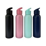 Aluminum Narrow Mouth Portable handle sport water bottle lightweight 500ml ~ 1000ml Black