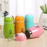 Edelstahl (18/8pro) Gürbisse geformte Mädchen Kinder Isolierung Wasserflasche mittelgroß bis zu 250 ml Karnation