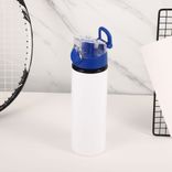 Aluminium breites Mund -Sport -Wasserflasche für Reisen im Freien & Trip 500 ml ~ 1000 ml Weiß