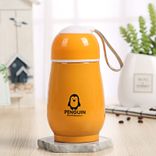 Edelstahl (18/8pro) Gürbisse geformte Mädchen Kinder Isolierung Wasserflasche mittelgroß bis zu 250 ml Karnation
