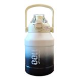 Bulk wholesale large capacity stainless steel fitness vacuum insulated outdoor camping sport water bottle 1000ml ~ 2000ml White