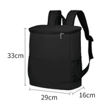 Small Soft Soft plus refroidisseur de sac à lunch pour école Travail Picnic Voyage - Réutilisable Portable Lunchbox 2000 ml et au-dessus du noir