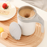 Tasse à café sus 304 entièrement automatique, rechargeable et fonctionnant sur piles, 250ml ~ 500ml, blanc