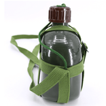 Camouflage militaire en aluminium Grande capacité Outdooor Foldage d'eau Sport Bouche étroite de 1000 ml ~ 2000 ml de vert